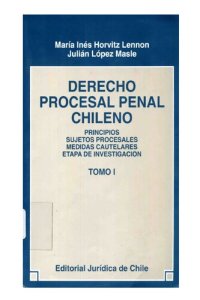 cover of the book Derecho procesal Penal Chileno - Tomo I