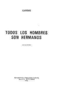 cover of the book Todos los hombres son hermanos; 1988