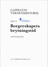 cover of the book Borgerskapets brytningstid