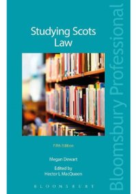 cover of the book Studying Scots Law