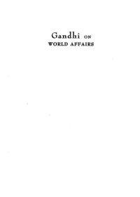 cover of the book Gandhi on World Affairs