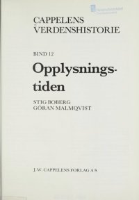 cover of the book Opplysningstiden