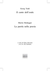 cover of the book Il canto dell'esule-La parola nella poesia