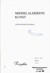 cover of the book Middelalderens kunst