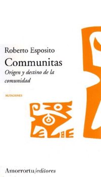 cover of the book Communitas: origen y destino de la comunidad