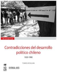 cover of the book Contradicciones del desarrollo político chileno 1930-1990