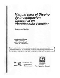 cover of the book Manual para el Diseño de Investigación Operative en Planificación Familiar, Segunda Edición