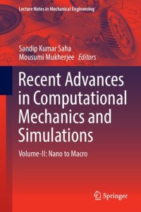 cover of the book Recent Advances in Computational Mechanics and Simulations, Volume-II: Nano to Macro