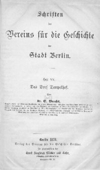 cover of the book Das Dorf Tempelhof