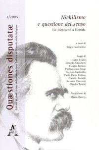 cover of the book Nichilismo e questione del senso. Da Nietzsche a Derrida