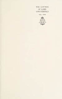 cover of the book The Letters of Phillip Dormer Stanhope, 4th Earl of Chesterfield