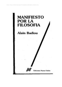 cover of the book Manifiesto Por La Filosofia