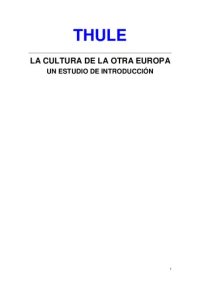 cover of the book Thule La Cultura De La Otra Europa