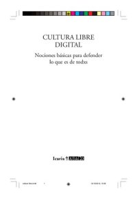 cover of the book Cultura Libre Digital