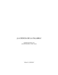 cover of the book La Ciencia De La Palabra