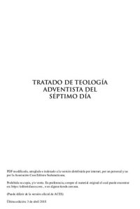 cover of the book Tratado de teología adventista del séptimo día