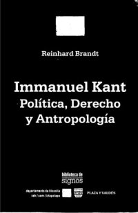 cover of the book Inmanuel Kant Politica Derecho Y Antropologia