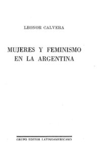 cover of the book Mujeres Y Feminismo En La Argentina