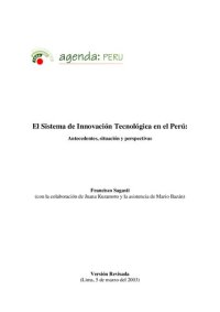 cover of the book El Sistema de Innovación Tecnológica en el Perú: Antecedentes, situación y perspectivas