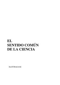 cover of the book El sentido comun de la ciencia