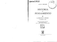 cover of the book Historia Del Pensamiento III