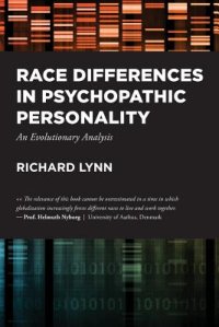 cover of the book Race Differences in Psychopathic Personality: An Evolutionary Analysis