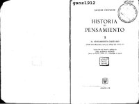 cover of the book Historia Del Pensamiento II