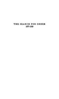 cover of the book The Search for Order, 1877-1920