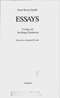 cover of the book Essays