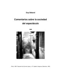 cover of the book Comentarios Sobre La Sociedad Del Espectaculo