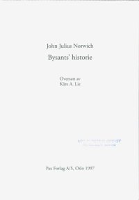 cover of the book Bysants' historie