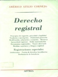 cover of the book Derecho Registral