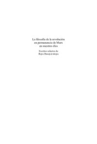 cover of the book La Filosofia De La Revolucion En Permanencia De Marx En Nuestros Dias