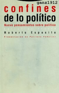 cover of the book Confines De Lo Politico