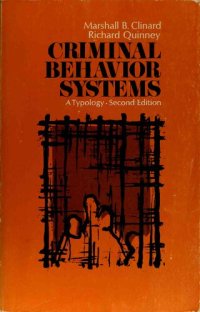 cover of the book Criminal Behavior Systems: A Typology