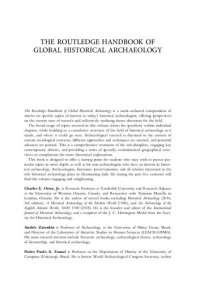 cover of the book The Routledge Handbook of Global Historical Archaeology