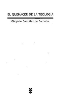 cover of the book El quehacer de la teología: Génesis. Estructura. Misión