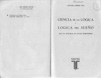 cover of the book Ciencia de la Lógica y Lógica del Sueño