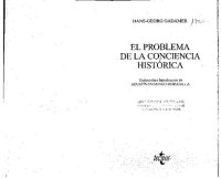 cover of the book El Problema De La Conciencia Historica