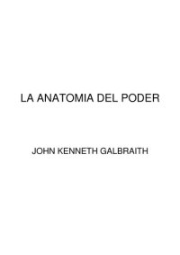 cover of the book La Anatomia Del Poder