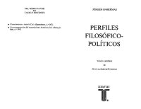 cover of the book Perfiles Filosofico Politicos