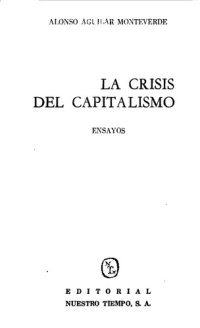 cover of the book La crisis del capitalismo