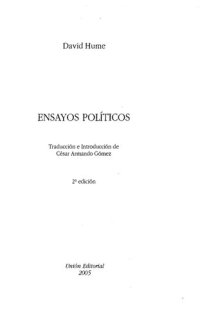 cover of the book Ensayos Politicos