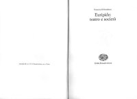 cover of the book Euripide: teatro e società