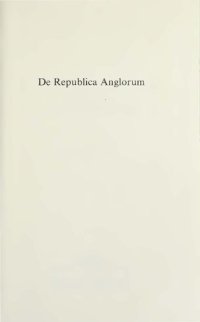 cover of the book De Republica Anglorum: A Discourse on the Commonwealth of England