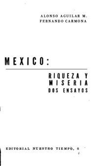 cover of the book México: riqueza y miseria