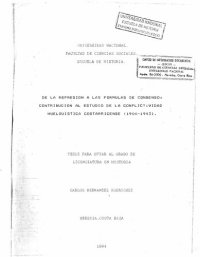 cover of the book De la represión a las fórmulas de consenso: contribución al estudio de la conflictividad huelguística costarricense (1900-1943)