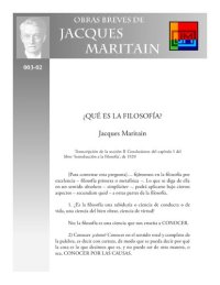 cover of the book Que Es La Filosofia