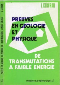 cover of the book Preuves en Géologie et Physique de Transmutations à faible énergie