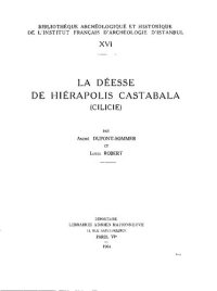 cover of the book La déesse de Hiérapolis Castabala, Cilicie